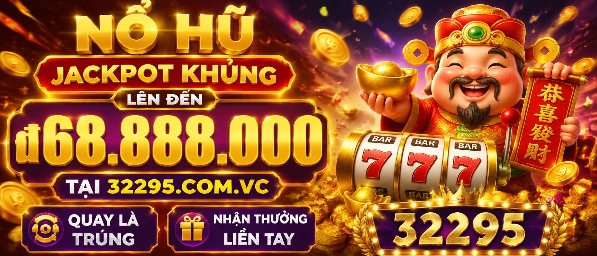 32295 slot chủ đề hiện đại với hiệu ứng và vòng thưởng phụ